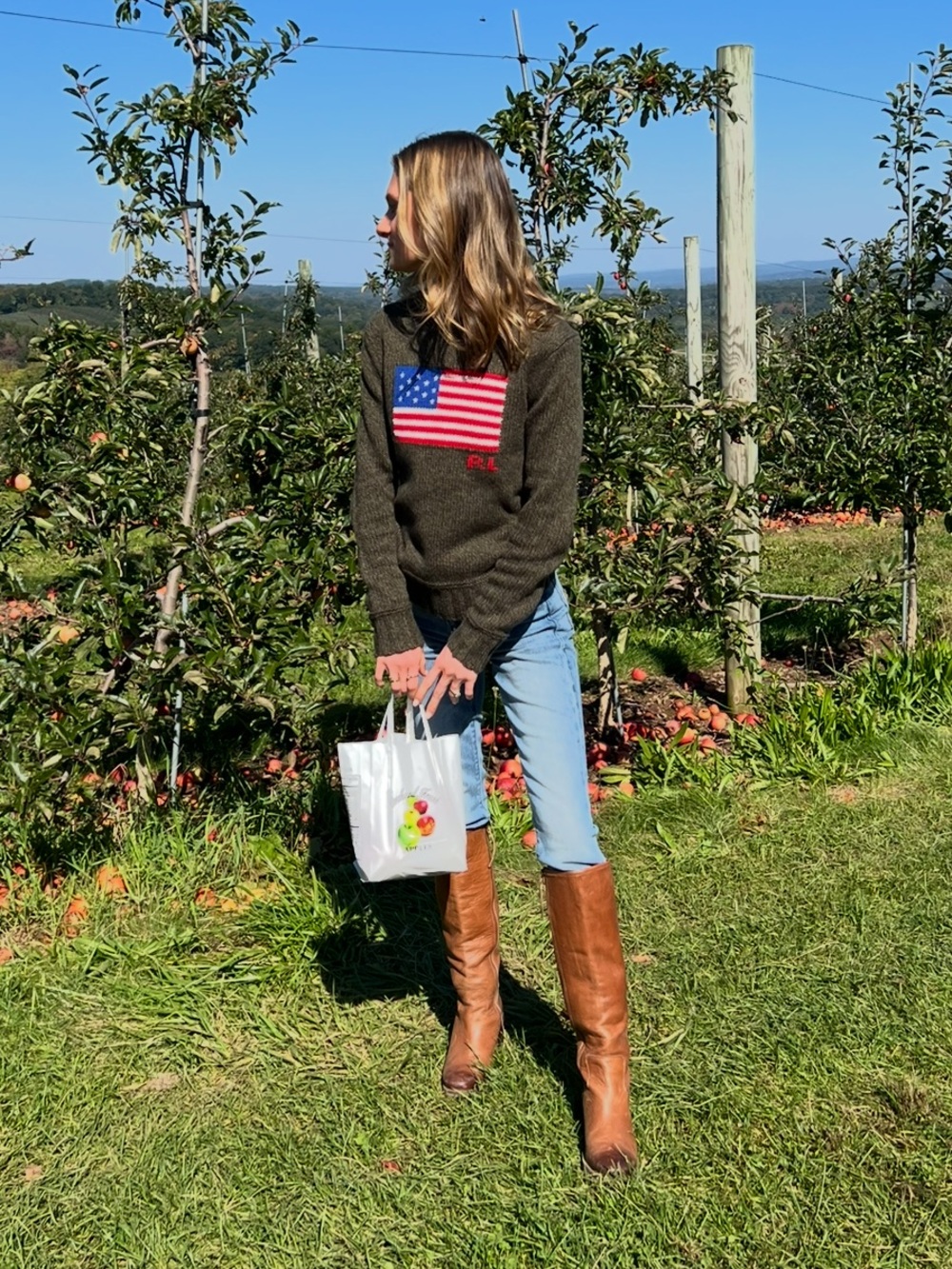 Franco Sarto Tall Brown Leather Heeled Riding Boots